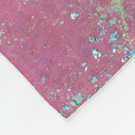 Alte grüne Wand mit Roststruktur. Grunge Fleecedecke (Ecke)