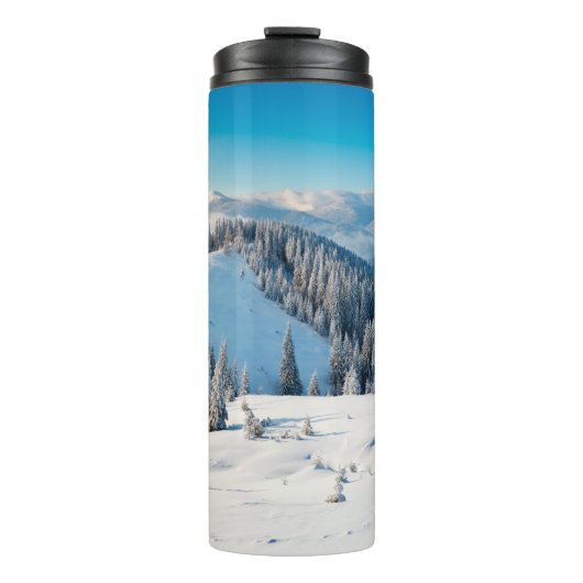 Alte grunge Holzstruktur oder Hintergrund mit Term Thermosbecher (Vorderseite)