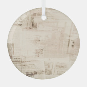 Alte, grungige Papierstruktur-Hintergrund. Ornament Aus Glas