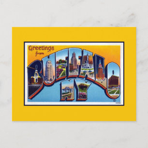 Alte Grüße aus Buffalo NY Postkarte