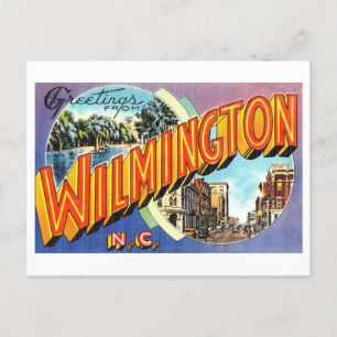 Alte Grüße aus Wilmington, North Carolina Postkarte