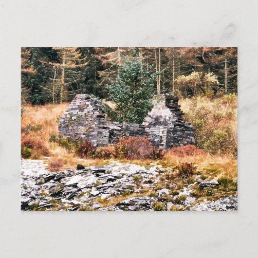 ALTE GUSH-HÜTTE POSTKARTE (Vorderseite)