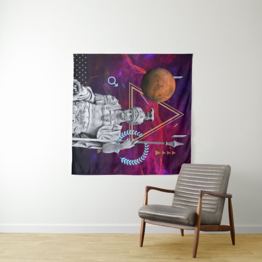 Alte Güter und Planeten: Mars (gr. Ares) Wandteppich (Beispiel (Horizontal))