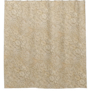 Alte Häkelarbeit-Spitze-Blumenmuster + Ihre Ideen Duschvorhang