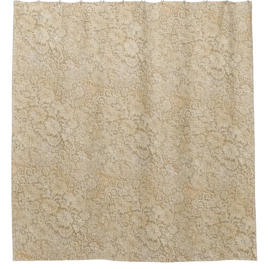 Alte Häkelarbeit-Spitze-Blumenmuster + Ihre Ideen Duschvorhang (Vorderseite)