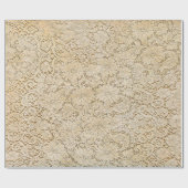 Alte Häkelarbeit-Spitze-Blumenmuster + Ihre Ideen Geschenkpapier (Flach)