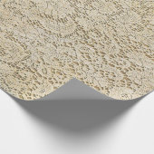 Alte Häkelarbeit-Spitze-Blumenmuster + Ihre Ideen Geschenkpapier (Ecke)