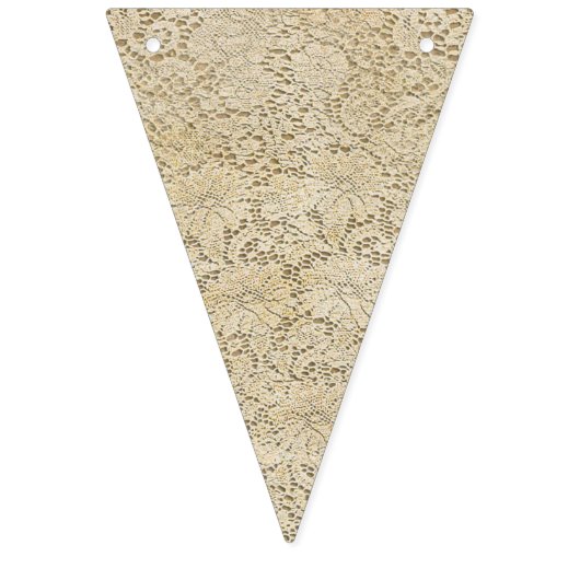 Alte Häkelarbeit-Spitze-Blumenmuster + Ihre Ideen Wimpelkette (Dritte Fahne)