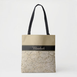 Alte Häkelspitze Blumenmuster + Ihre Ideen Tasche