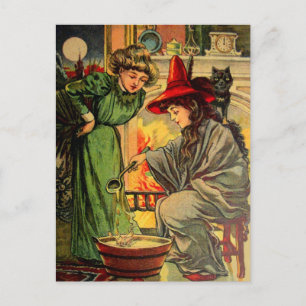 Alte Halloween-Karte Postkarte