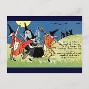 Alte Halloween-Postkarte Postkarte