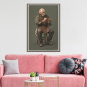 Alte Hände Leinwanddruck (Insitu (Wohnzimmer))