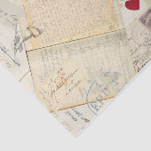 Alte handgeschriebene Briefe und Zeitschriften Seidenpapier (Ausschnitt)