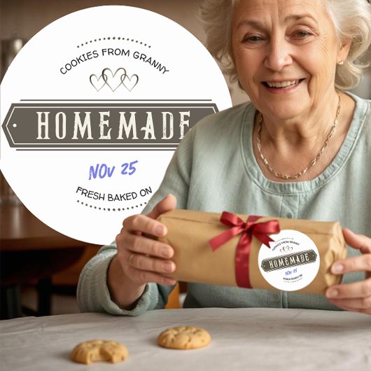 Alte Handschrift mit handgeschriebenem Liebe Runder Aufkleber