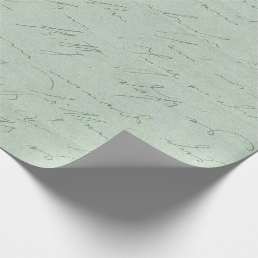 Alte Handschrifts-Liebebuchstaben verblaßten Geschenkpapier (Ecke)