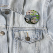 Alte Häuser in Brügge, Belgien Button (Beispiel)