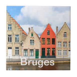 Alte Häuser in Brügge, Belgien Fliese