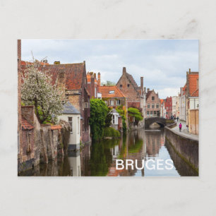Alte Häuser in Brügge, Belgien Postkarte