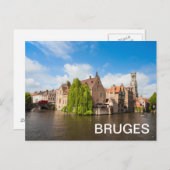 Alte Häuser in Brügge, Belgien Postkarte (Vorne/Hinten)