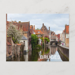 Alte Häuser in Brügge, Belgien Postkarte