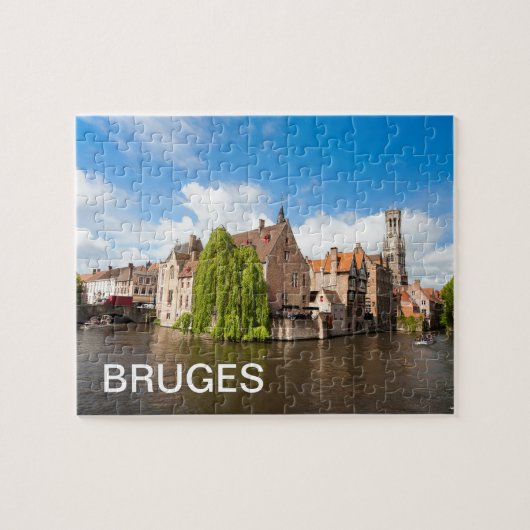 Alte Häuser in Brügge, Belgien Puzzle (Horizontal)