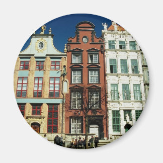 Alte Häuser in Danzig Magnet