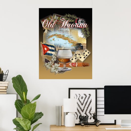 alte Havanna Poster (Heimbüro)