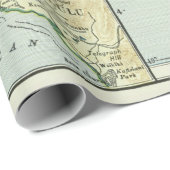 Alte Hawaii Inseln Karte (1921) Vintag Hawaii  Geschenkpapier (Rolleneckpunkt)