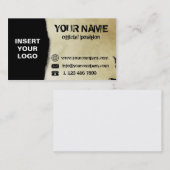 Alte heftige PapierVisitenkarte Visitenkarte (Vorne/Hinten)