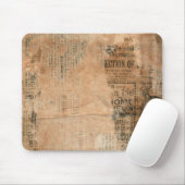 Alte heftige Vintage Zeitung eine Mousepad (Mit Mouse)