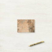 Alte heftige Vintage Zeitung eine Post-it Klebezettel (Auf Schreibtisch)