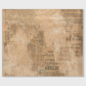 Alte heftige Vintage Zeitung zwei Geschenkpapier (Flach)