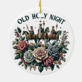 Alte heilige Nacht Keramik Ornament (Hinten)