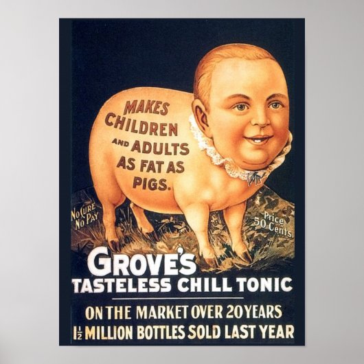 Alte Heilmittel, Heilmittel: Die geschmacklose Kil Poster (Vorne)