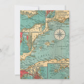 Alte Heißluft-Ballon-Party Einladung der Karte (Rückseite)