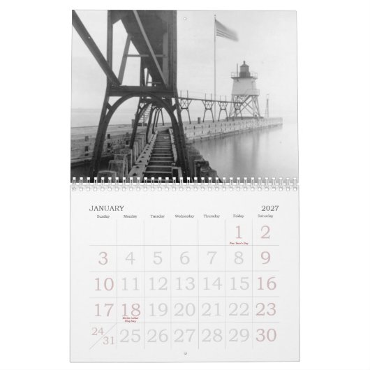 Alte helle Häuser Kalender (Jan 2027)