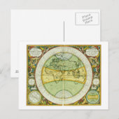 Alte Hemisphären der Welt, Platte 94 von 'T Postkarte (Vorne/Hinten)