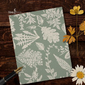 Alte Herbarium-Titelseite mit altem Papier und Sal