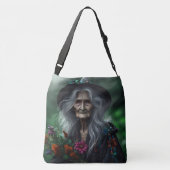 Alte Hexenkraut-Ansammlung für Tränke Tragetaschen Mit Langen Trägern (Rückseite)