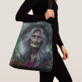 Alte Hexenkraut-Ansammlung für Tränke Tragetaschen Mit Langen Trägern (Von Nahem)