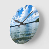 Alte Hickory Lake Wall Uhr (Winkel)