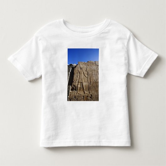 Alte Hieroglyphen an der Wand, Tempel von Karnak, Kleinkind T-shirt (Vorderseite)