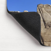 Alte Hieroglyphen an der Wand, Tempel von Karnak, Mousepad (Ecke)