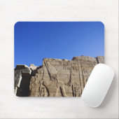 Alte Hieroglyphen an der Wand, Tempel von Karnak, Mousepad (Mit Mouse)