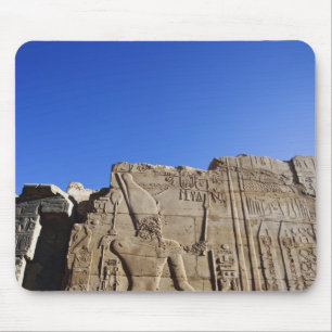 Alte Hieroglyphen an der Wand, Tempel von Karnak, Mousepad