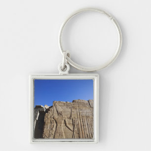 Alte Hieroglyphen an der Wand, Tempel von Karnak, Schlüsselanhänger