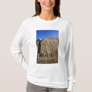 Alte Hieroglyphen an der Wand, Tempel von Karnak, T-Shirt
