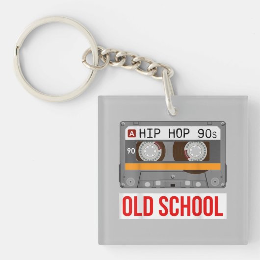 Alte Hip Hop Cassette Tape Rap Musikliebhaber Schlüsselanhänger (Vorderseite)