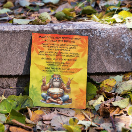 Alte Hippie Man Birthday Party Einladung