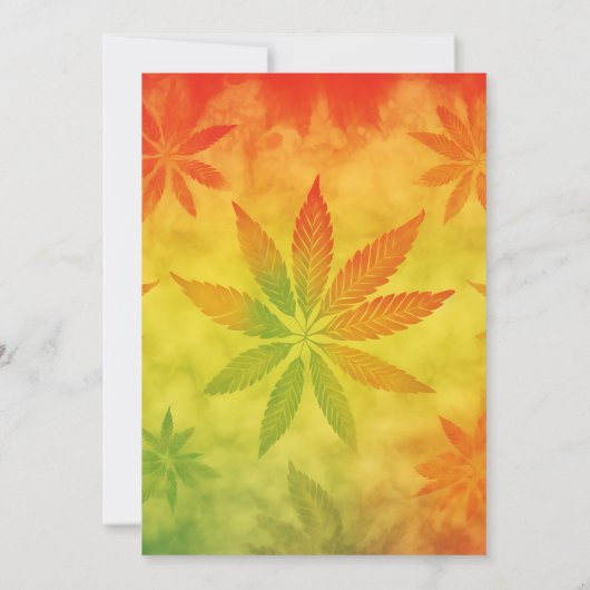 Alte Hippie Man Birthday Party Einladung (Rückseite)